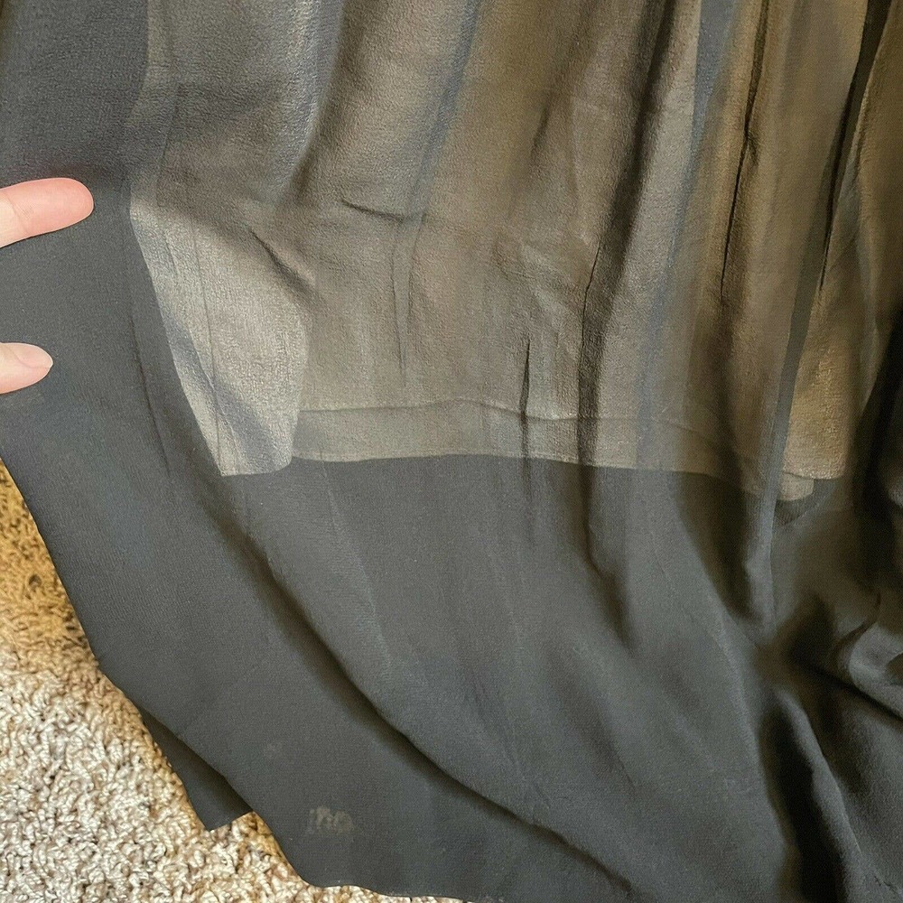 Club Monaco Black Clamanta Silk Midi High Neck Dress - Picture 6 of 7